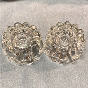 Elegant Princess House Crystal 3-WAY Candle Holders